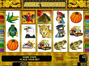 бесплатно играть в автомат Aztec Treasure
