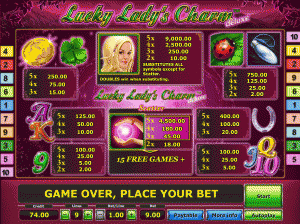 играть бесплатно в автомат Lucky Lady's Charm Deluce